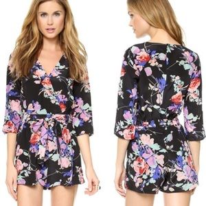 Yumi Kim Leah Floral Tie Waist Romper